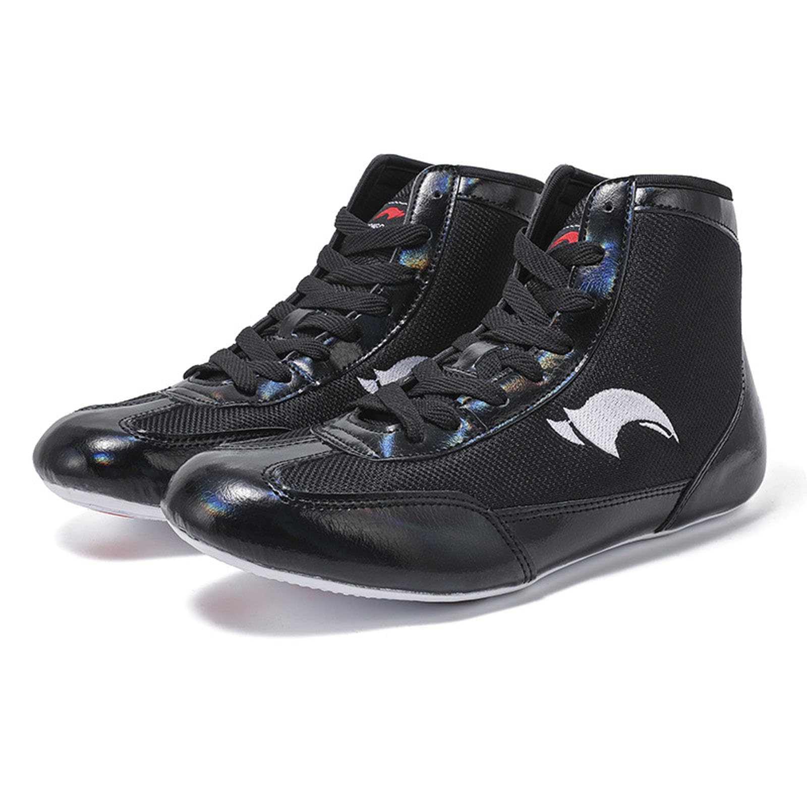 Zapatillas grandes para hombre, zapatos de boxeo, zapatos de entrenamiento de lucha libre, botas largas, zapatos de boxeo, entrenamiento de competición, tenis casuales para hombre