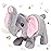 Hopearl Walking Elephant Interactive Crawling Elephish Electronic Plush Toy Animated Gifts for Toddlers Birthday, Gray, 9\'\'