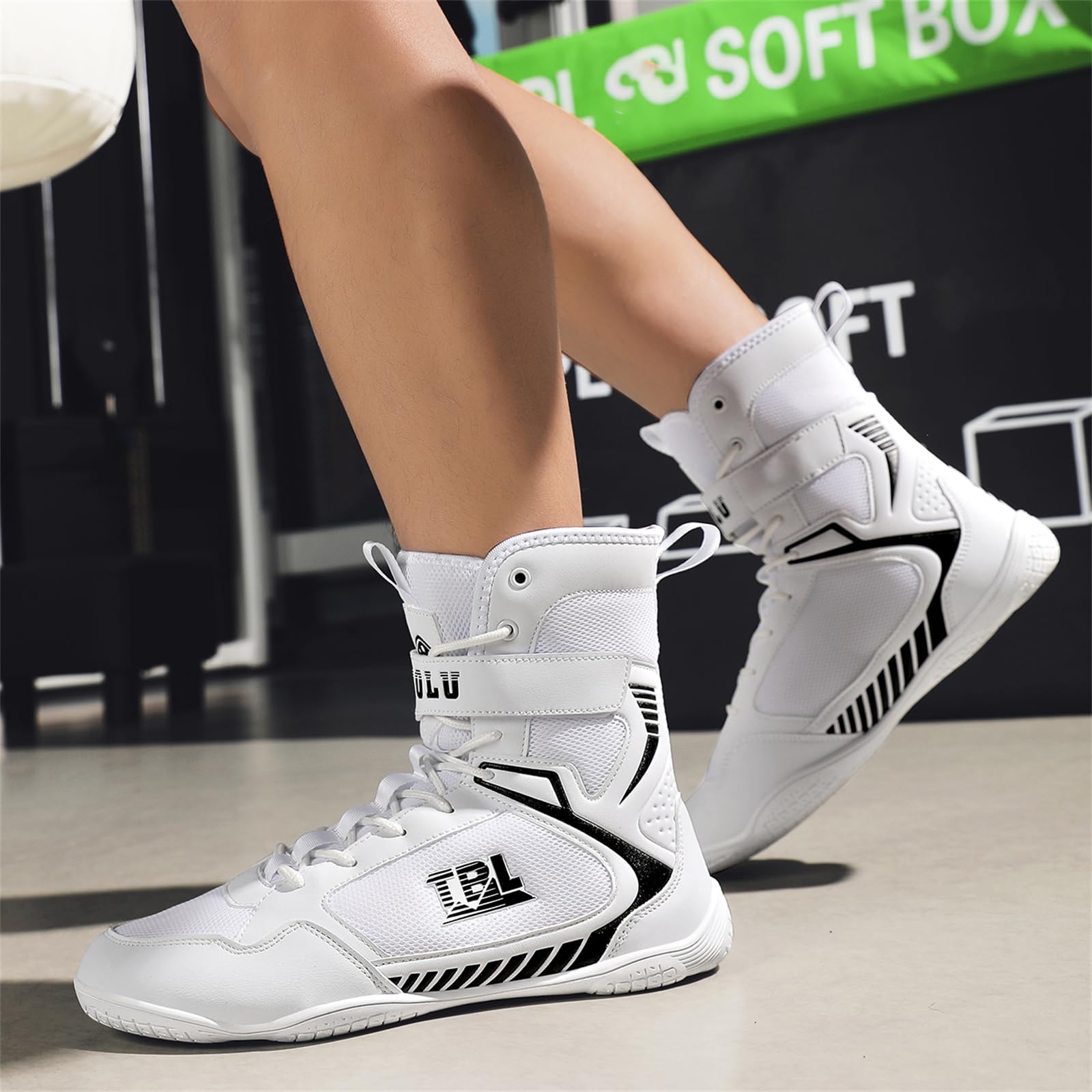Zapatillas Boxeo para Hombre Zapatos Lucha Libre Botas Fitness