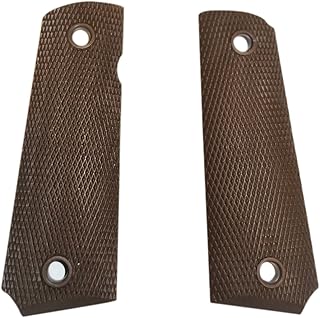 Trigger Happy Brand US Government Issue 1911 .45 Cal Nylon/ Rubber Pistol Grips (Brown Flexible)