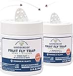 Wondercide - Fruit Fly Traps for Indoors - Fruit Fly Killer - Pet and People Safe - Made in USA & Plant Based - 5.4 oz - 2 Pack