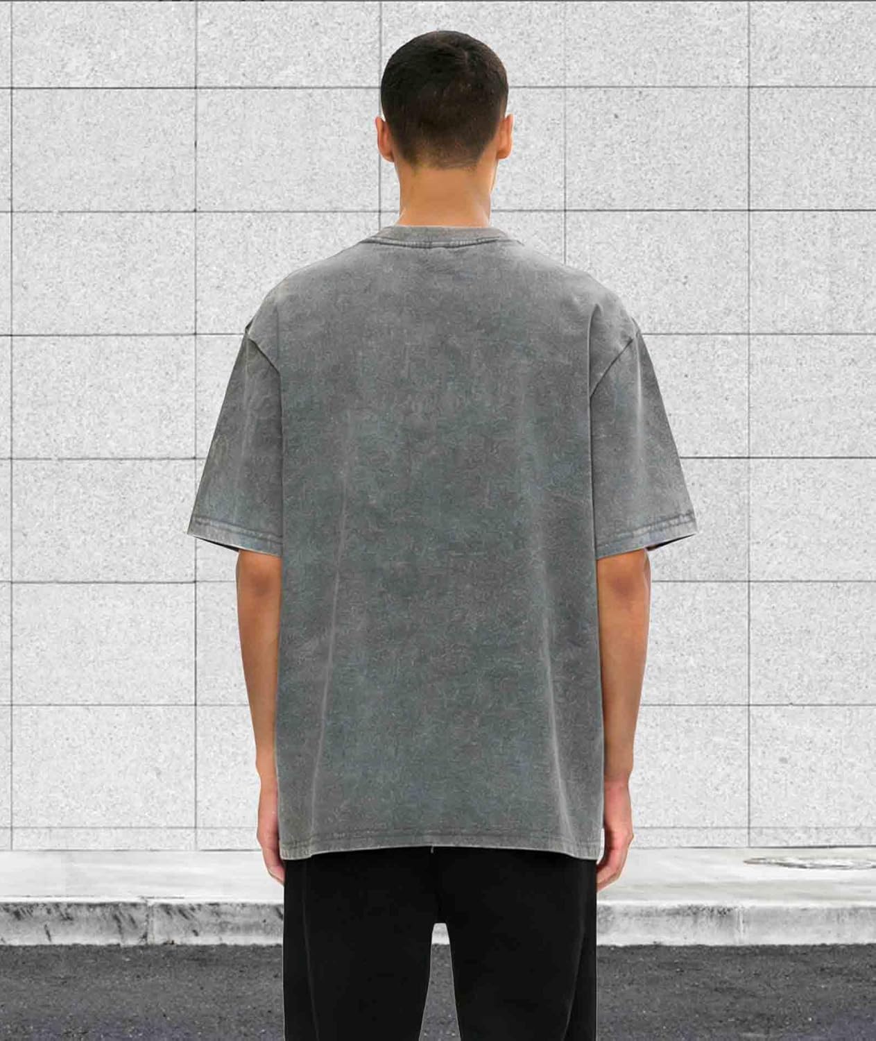 ZITY Mens Oversized Cotton T Shirts Vintage Washed Loose Fit Tshirts for Men Short Sleeve Tees Streetwear Baggy Tops - Image 3