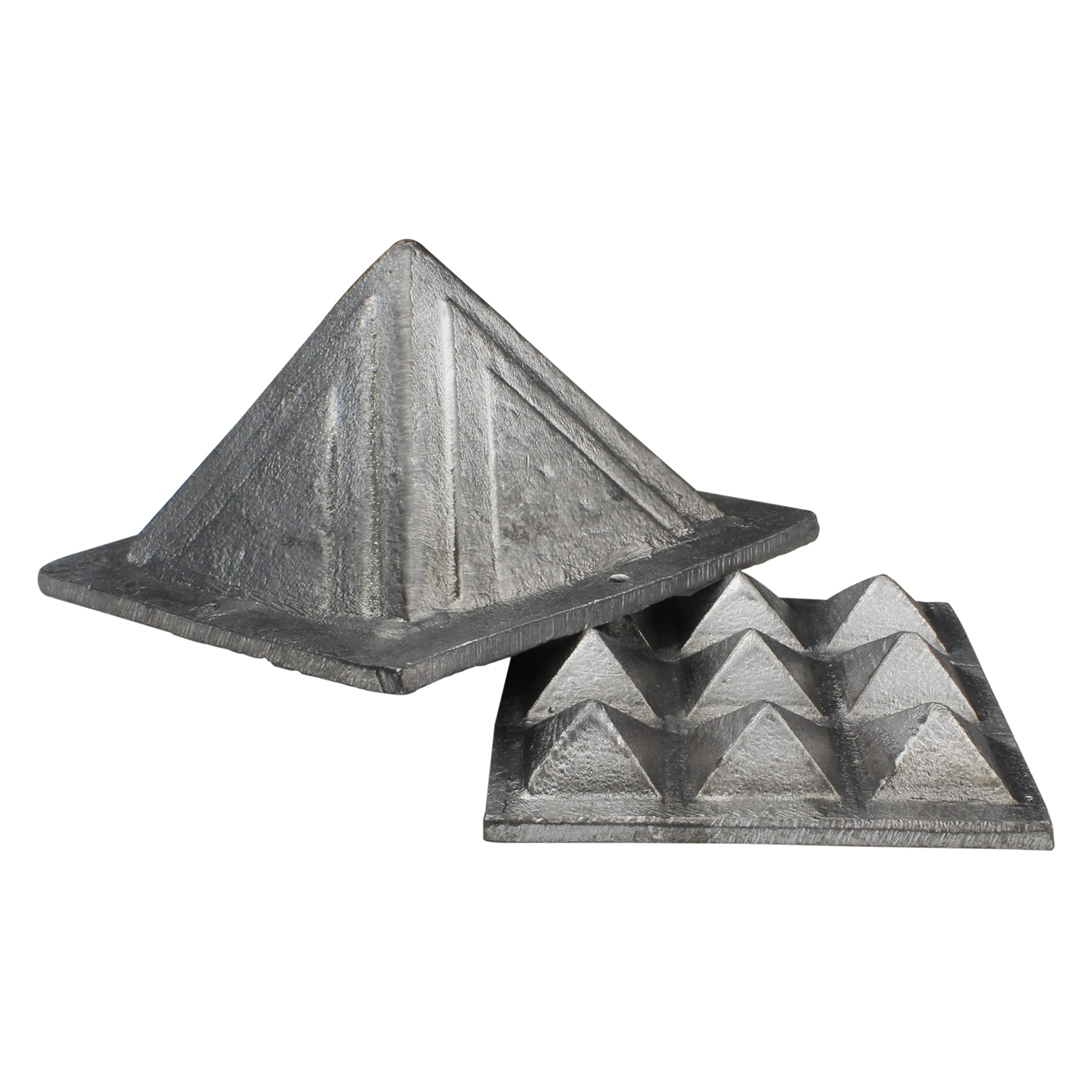 REMEDYWALA Vastu Lead Pyramid with Base 9 Pyramid Plate | South West Vastu Dosha Remedies | Lead Model Size 2.5 Inch