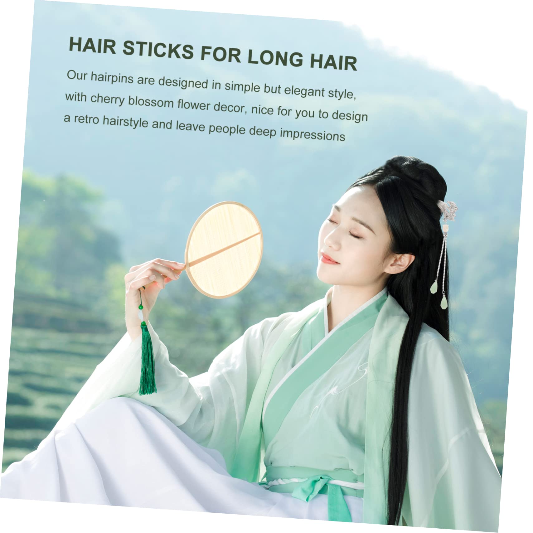 DOITOOL 5piezas Palillos De Pelo Vintage Para Mujeres Horquillas De Cabello Aleación De Accesorios De Para Antiguo Para Tocados y Buns Elegantes