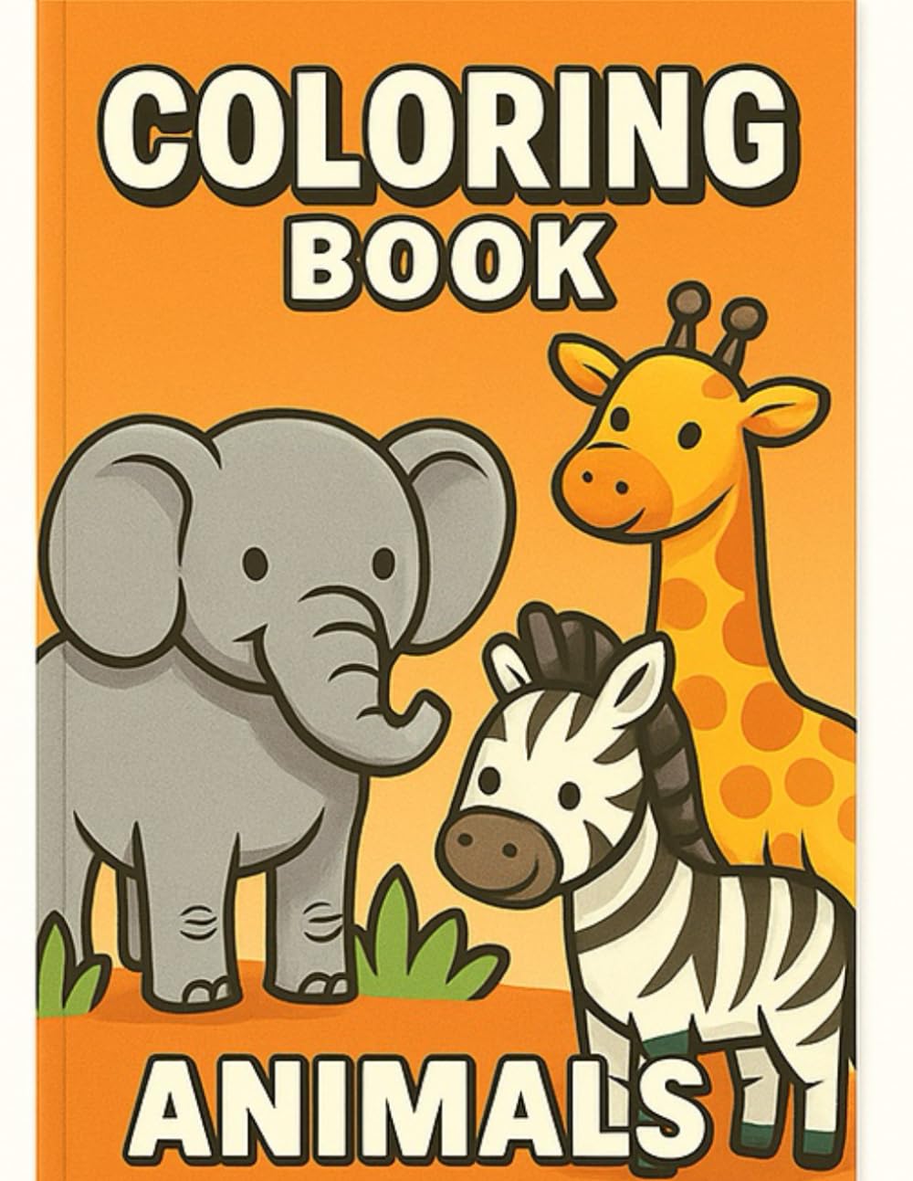 kids colouring book: colour the animals