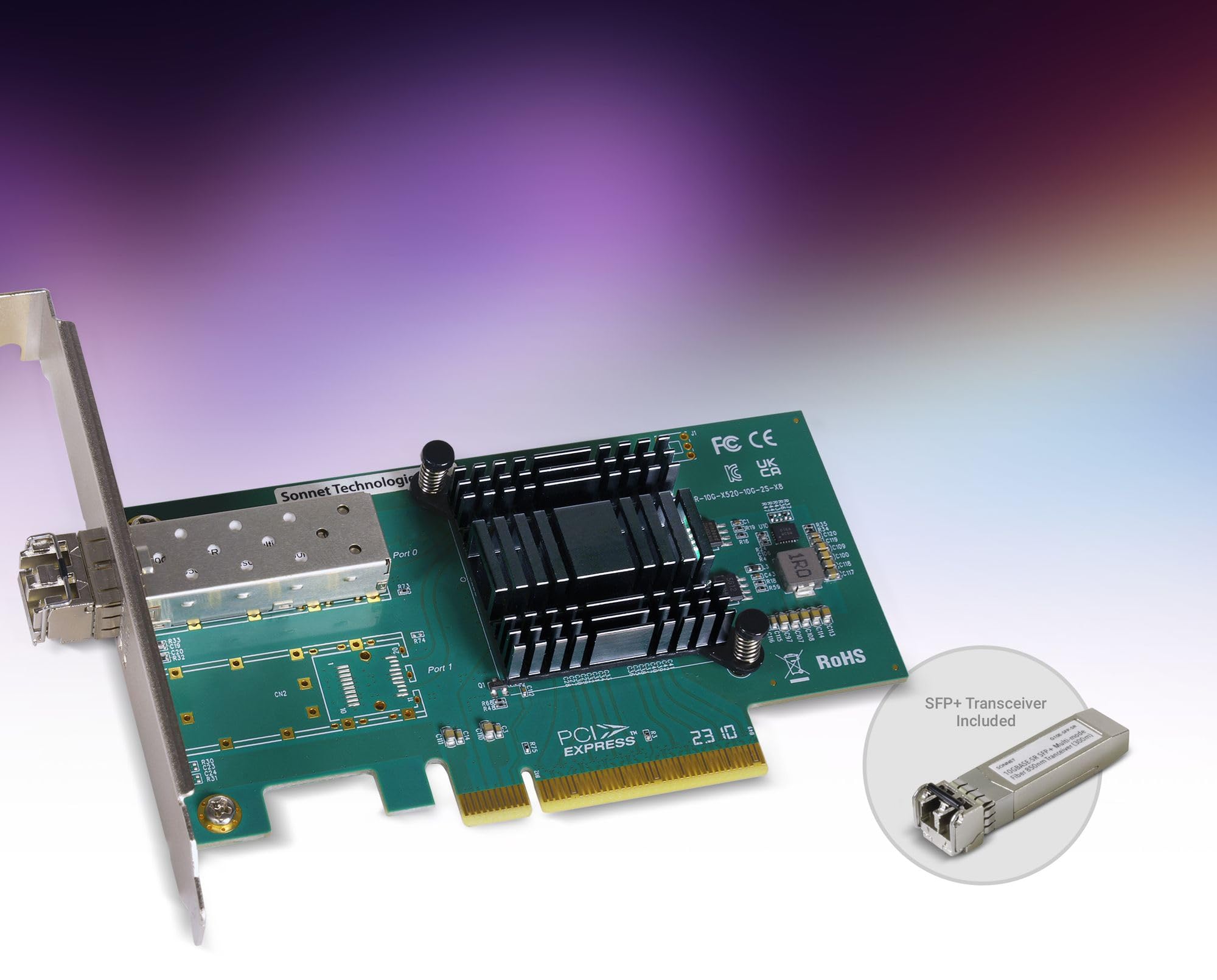 Amazon.com: Sonnet Solo10G SFP+ V2 PCIe Card - Single-Port Optical