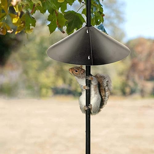 Miniatura 4 de Deflector envolvente de ardilla para poste de comedero de pájaros, protector único de 16 pulgadas, protege los comederos colgantes para pájaros