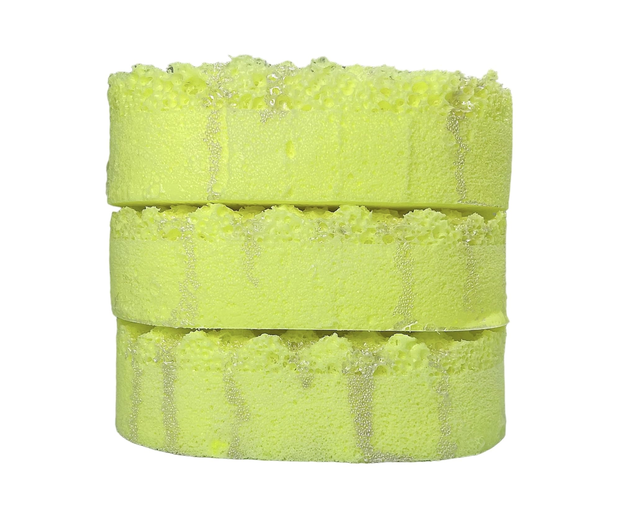 Lemon Crush Exfoliating Soap Filled Sponge, Yellow - Image 4