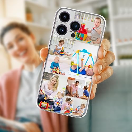 Miniatura 4 de SHOISOWO Funda de teléfono con foto personalizada, con iPhone 15, 14, 13, 12, 11 Pro Max Plus Mini XR XS X, diseño de imagen personalizado, funda de