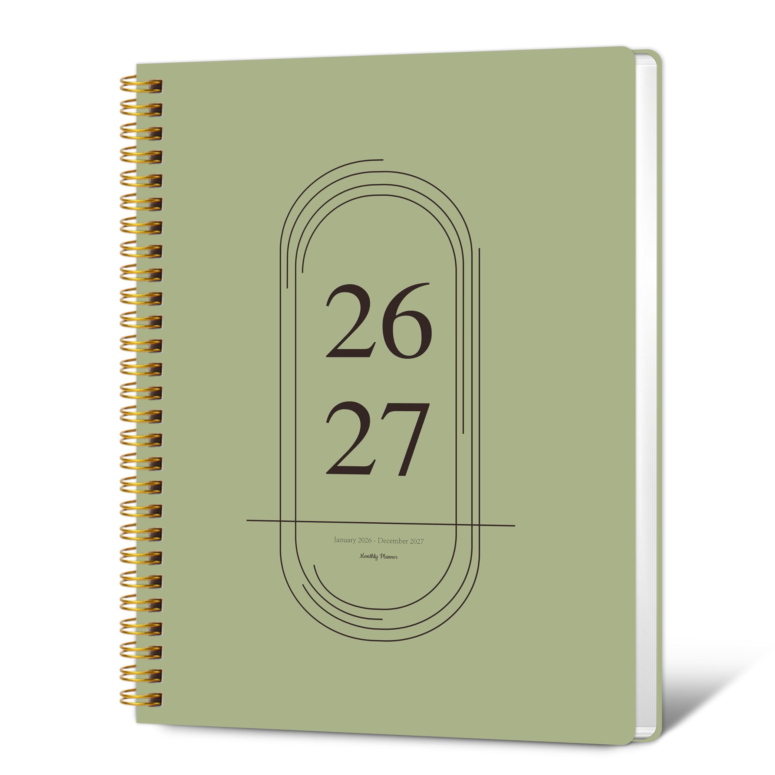 Monthly Planner 2026-2027 - 2 Year Monthly Planner Calendar 2026-2027, Jan. 2026 - Dec. 2027, 7.3" * 9.5", 24 Months Calendar Planner with Note Pages, for Office, School Home Planning - Green-image-40