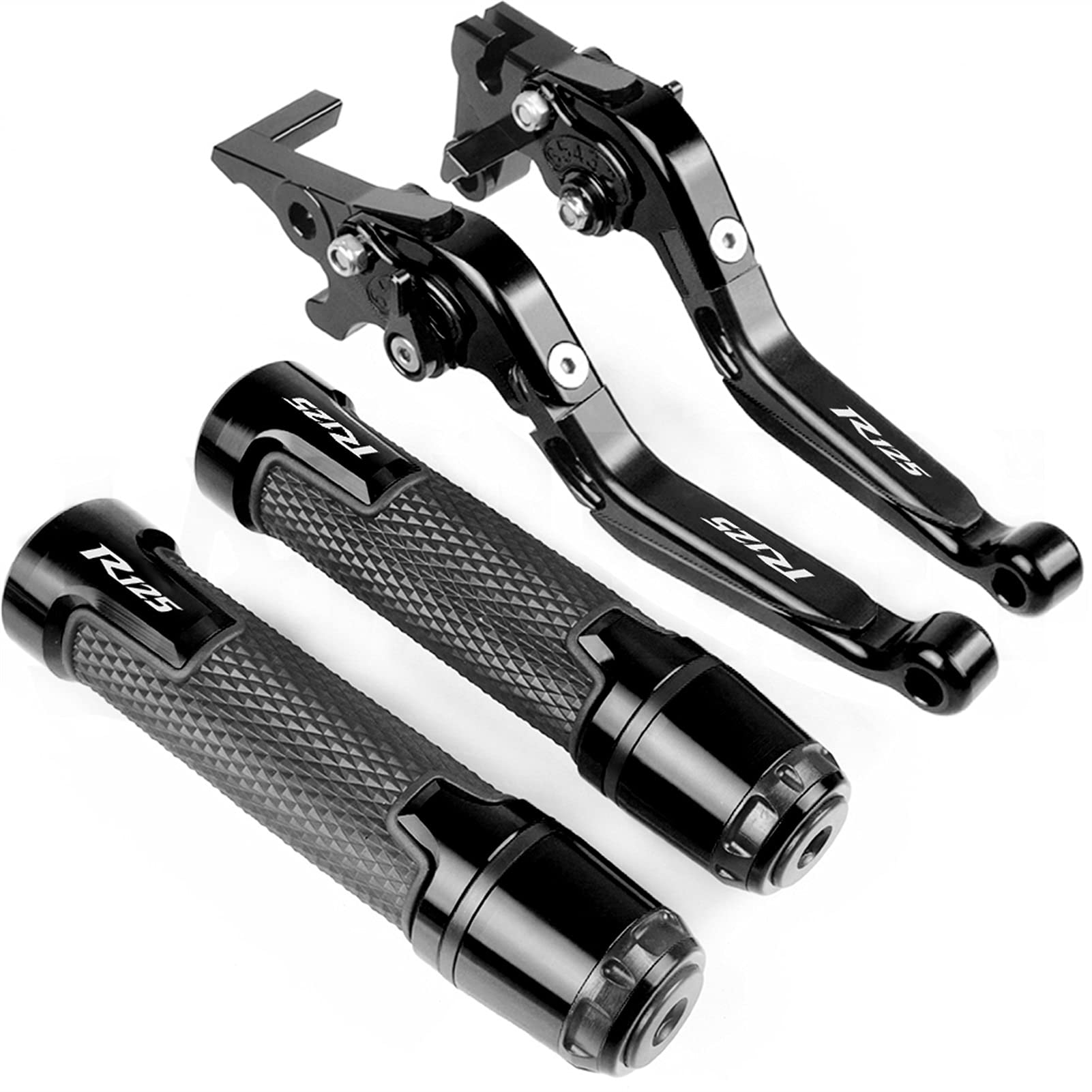 WELSAA Palanca De Embrague De Freno De Motocicleta + Empuñaduras De Mango De 22MM para Y&amaha YZF R125 YZF-R125 Todos Los Años 2014 2015 2016 2017 2018 2019 (Color : 13)