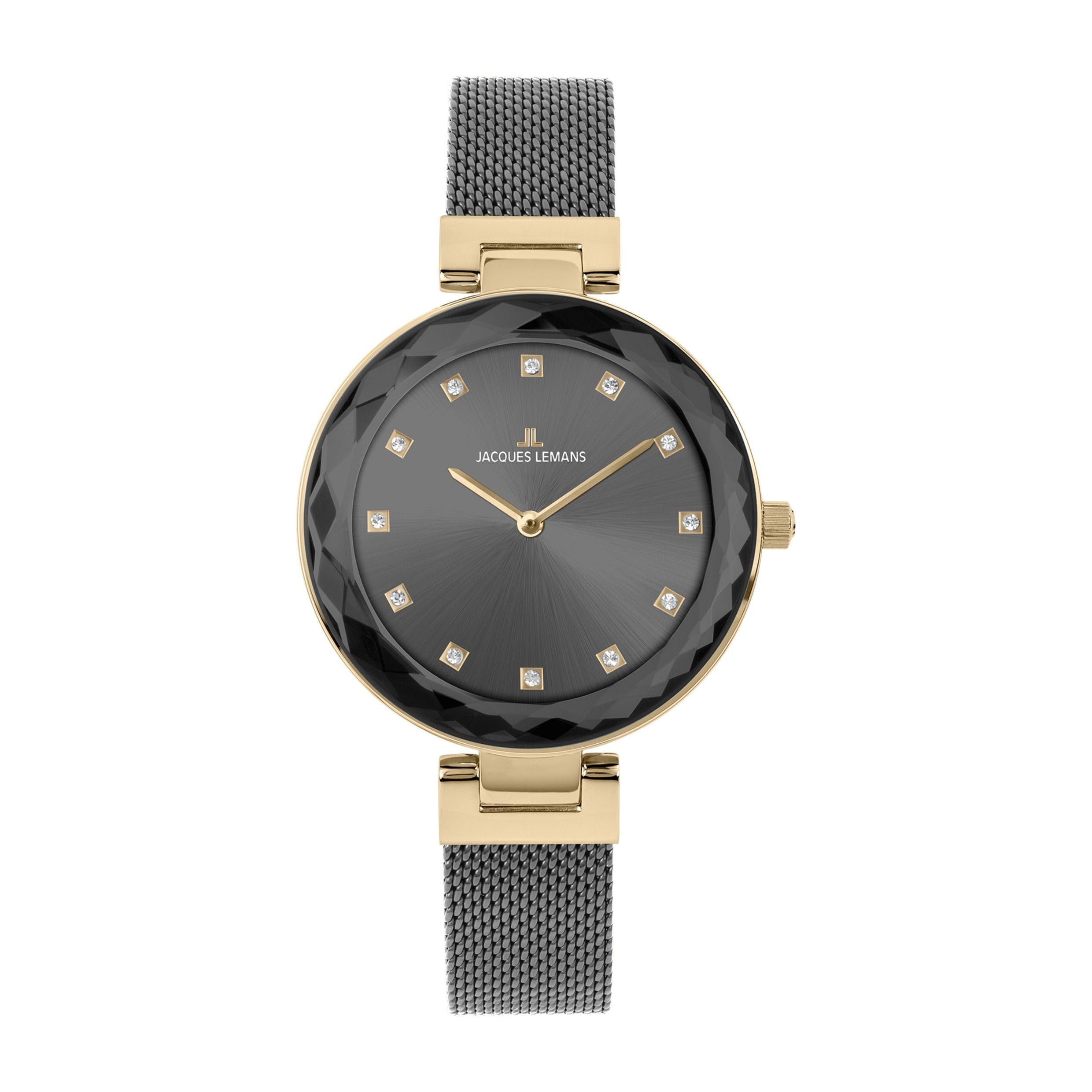 JACQUES LEMANS - Armbanduhr Milano - Quartz Uhrwerk - Gehäusedicke: 7.5 mm - Edelstahl - 5 ATM
