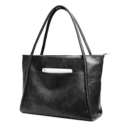 Large Tote Bag for Women Work with Zipper 16L Vegan