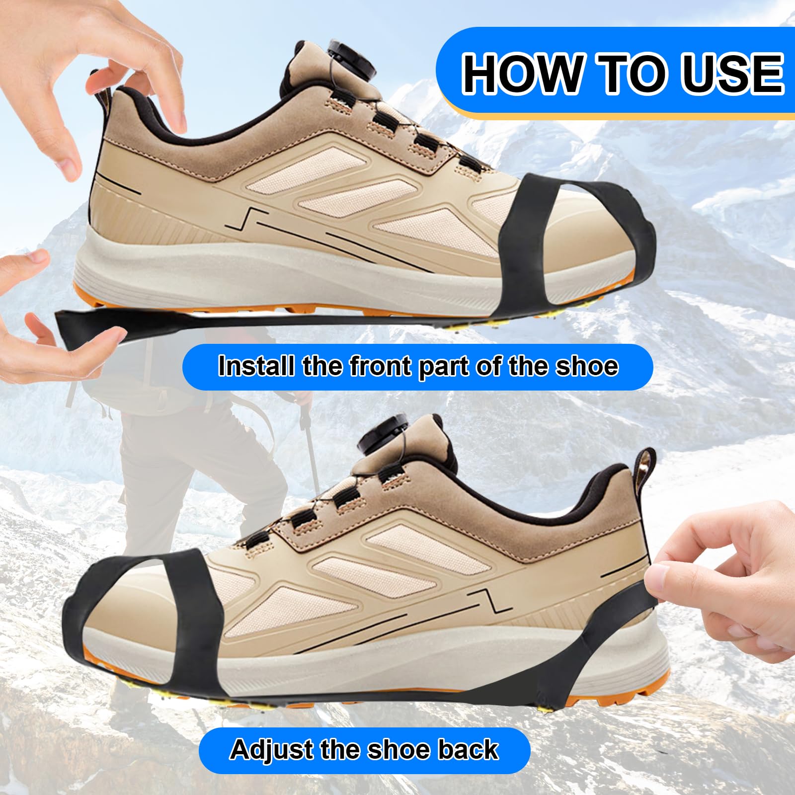 Spikes Für Schuhe Winter,Schuhspikes Schnee Und EI Produktbild-Vorschau 3
