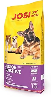JosiDog Junior Sensitive (1 x 15 kg) | Junior | Premium Trockenfutter für wachsende, Sensible Hunde | Welpenfutter ab der 8. Woche | gut verträglich | Powered by JOSERA | Hundefutter | 1er Pack product image