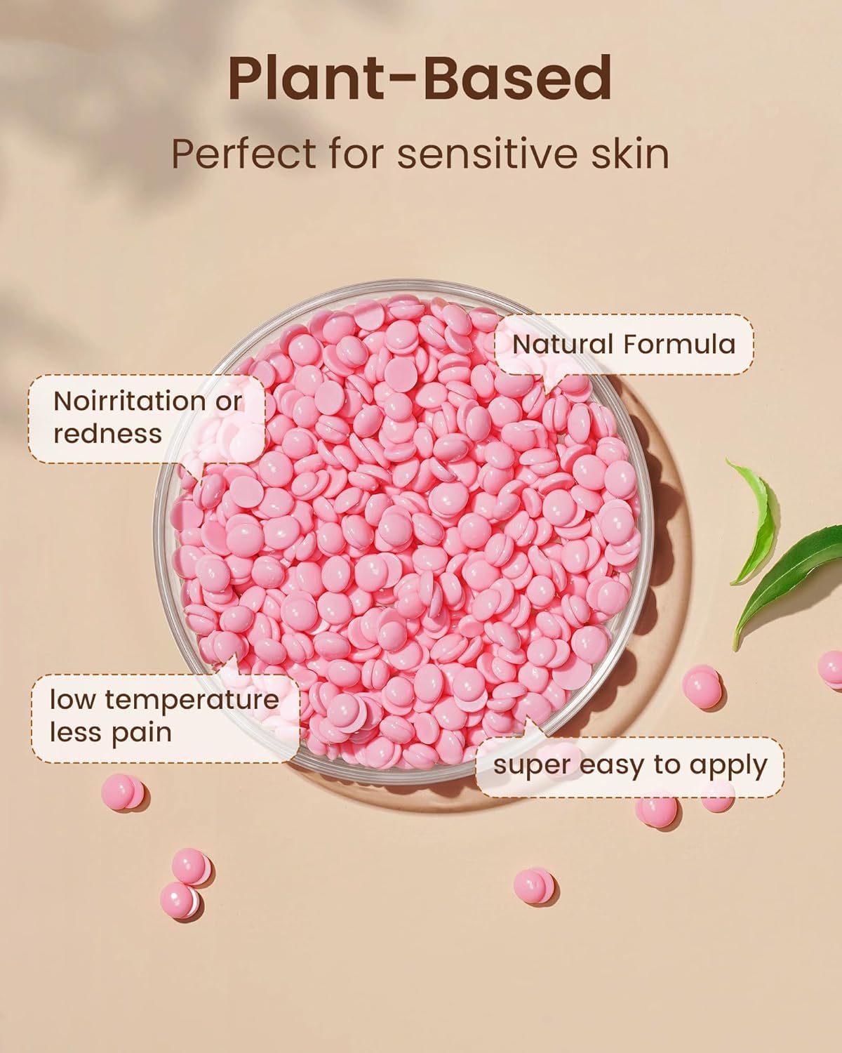 IFANZETECH Scaldacera Cera Brasiliana Kit, Scaldacera con Temperatura Display Digitale LCD, 400g Ceretta Brasiliana, 30 Spatole, 1 Pentola Silicio, Depilazione Per Uomo e Donna