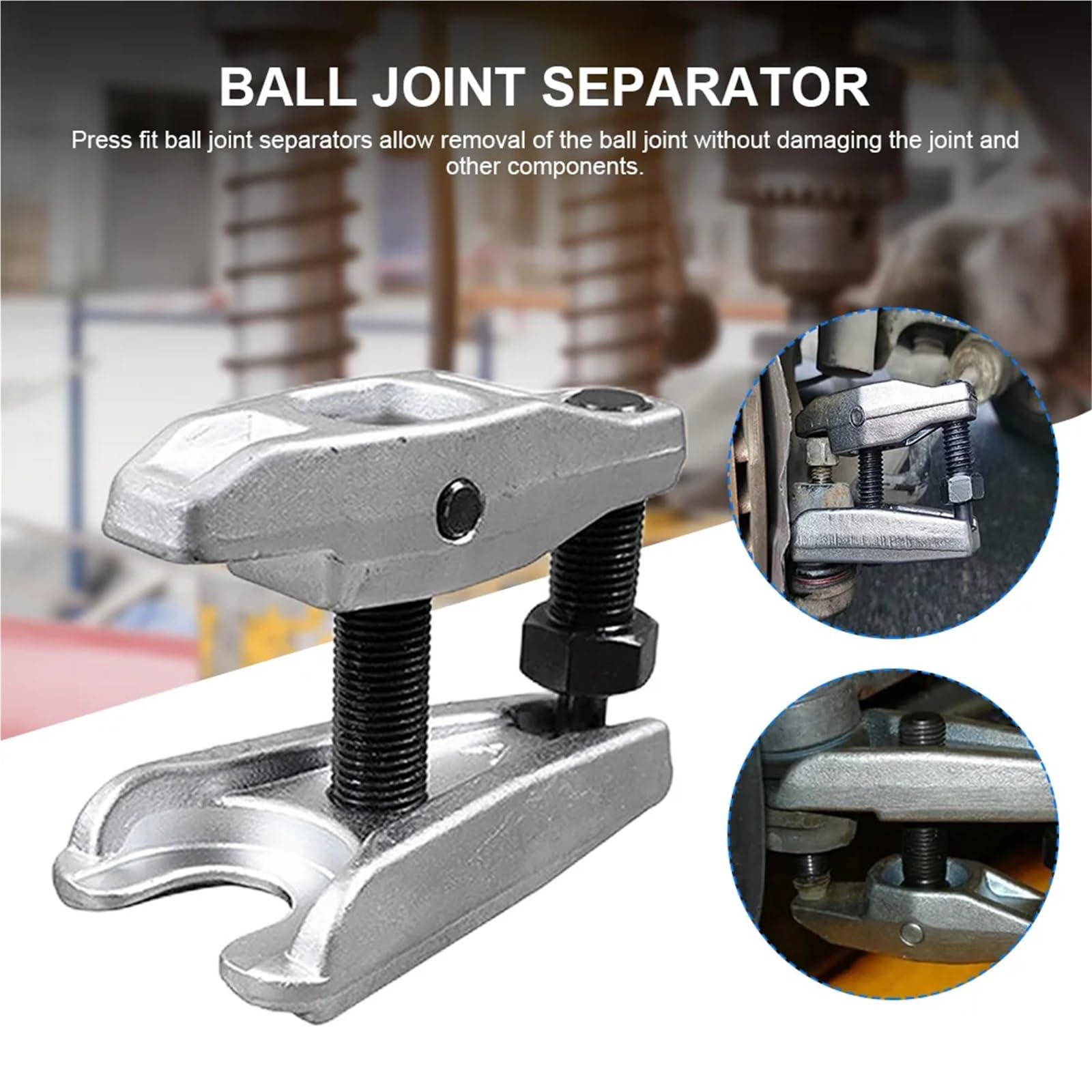 Prasa do sworzni kulowych, separator sworzni kulowych, regulowany ściągacz sworzni kulowych, 22 mm, dolny wahacz samochodowy, narzędzia do układów kierowniczych
