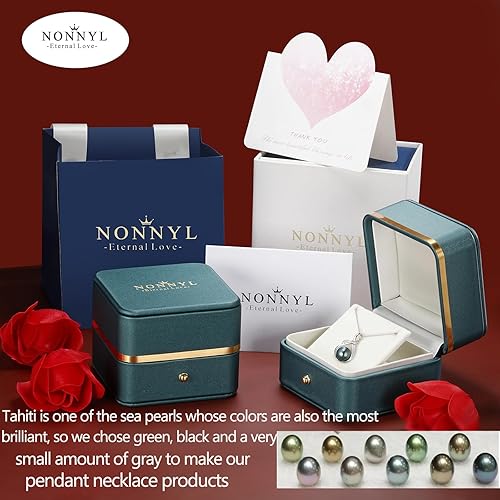 Miniatura 7 de Regalos para Mujeres Esposa-Collar-de-Perlas-Negras-de-Tahití-Regalo para Esposa Boda Cumpleaños Aniversario Joyería-Mamá Novia Ella Regalos del Día