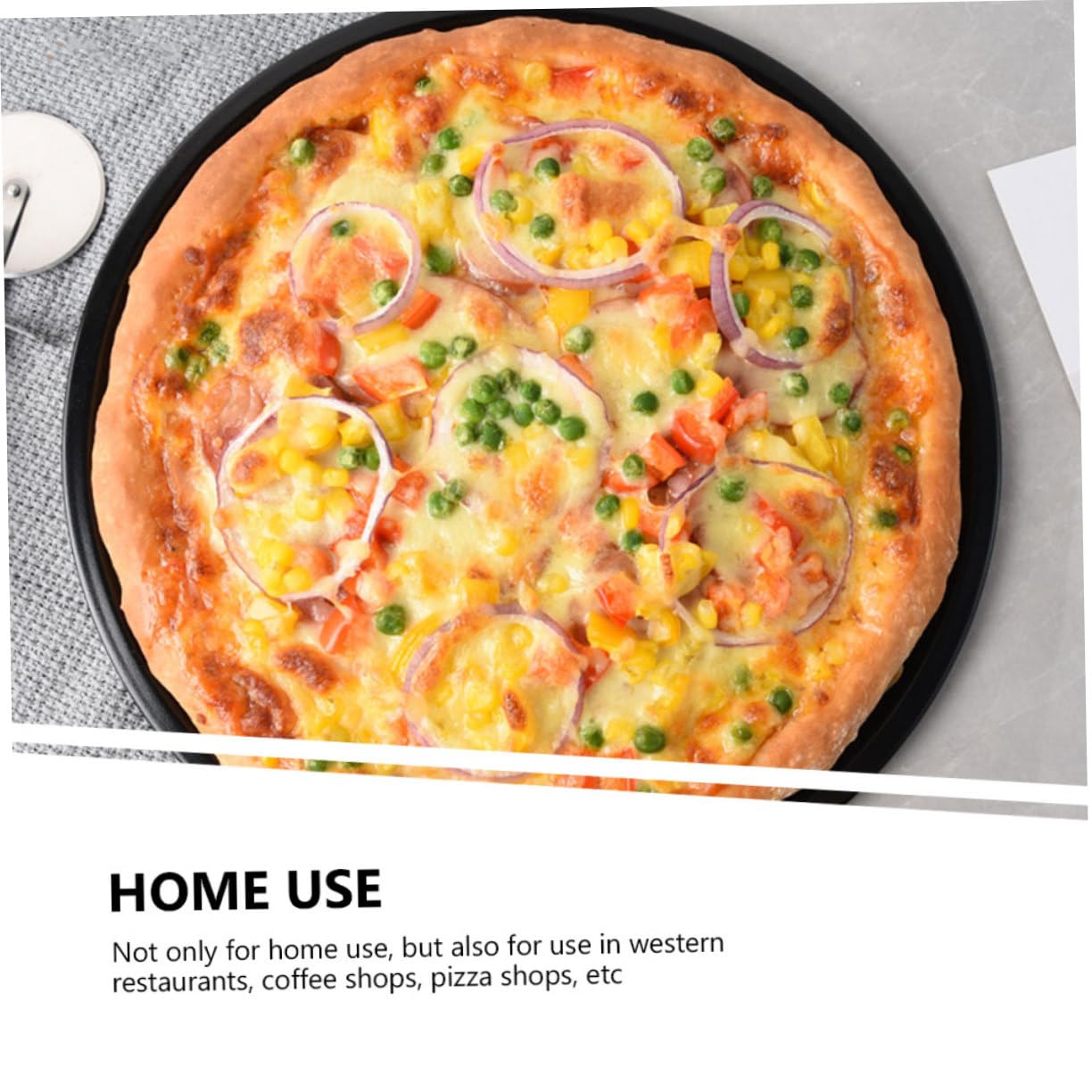 Kuchenformen, Backformen, Pizza-Backform, Küche, Pizzaplatte, Metall-Pizza-Pfanne, Backwerkzeug, Antihaft-Ofenform, runde Kuchenform, Backformen, Backform/Kuchenform, Pfannkuchen, Kohlenstoffstahl-Tab