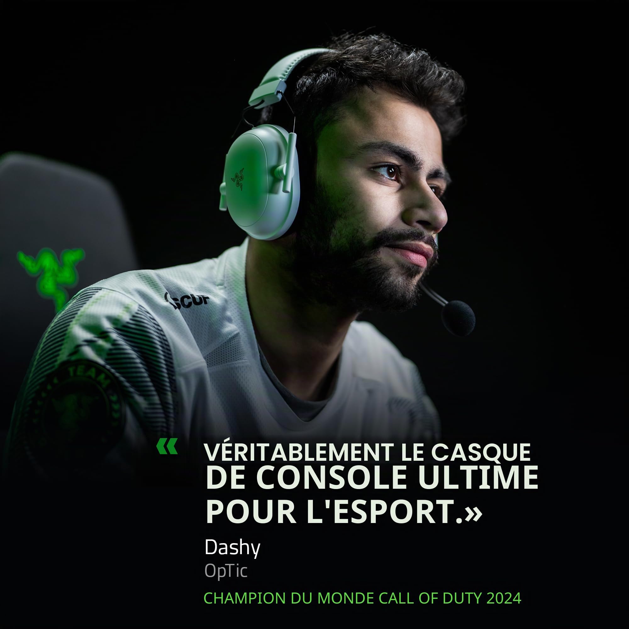 Razer Blackshark V2 Pro (Xbox) - Casque E-Sports Console sans Fil pour Xbox S|X & One (Membranes Triforce 50mm, HyperSpeed Sans Fil 2.4GHz, Micro HyperClear Amovible) Blanc (Reconditionné)