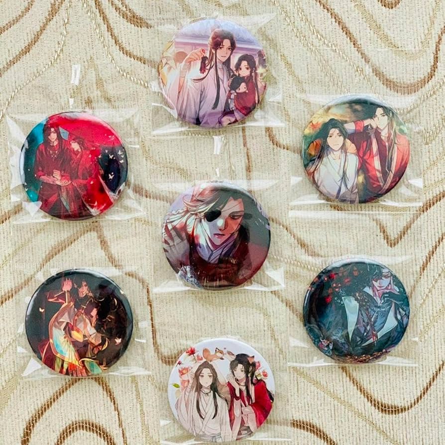 天官賜福 花怜 缶バッジ グッズ-バッチ】アニメ「天官賜福」 花語憐蝶シリーズ