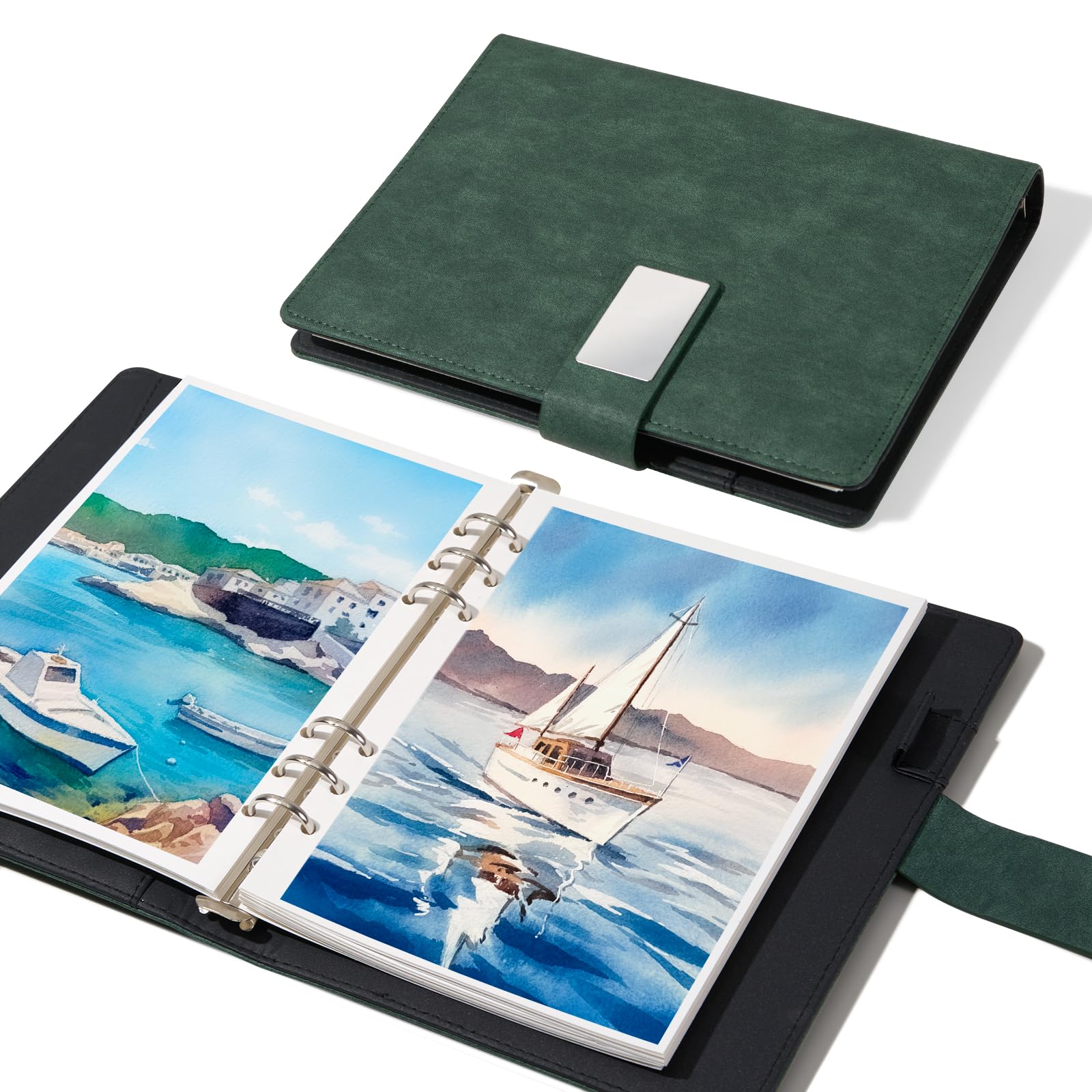 Farbclub 100% Cotton Hot Press Watercolor Paper Sketchbook, Square Wat