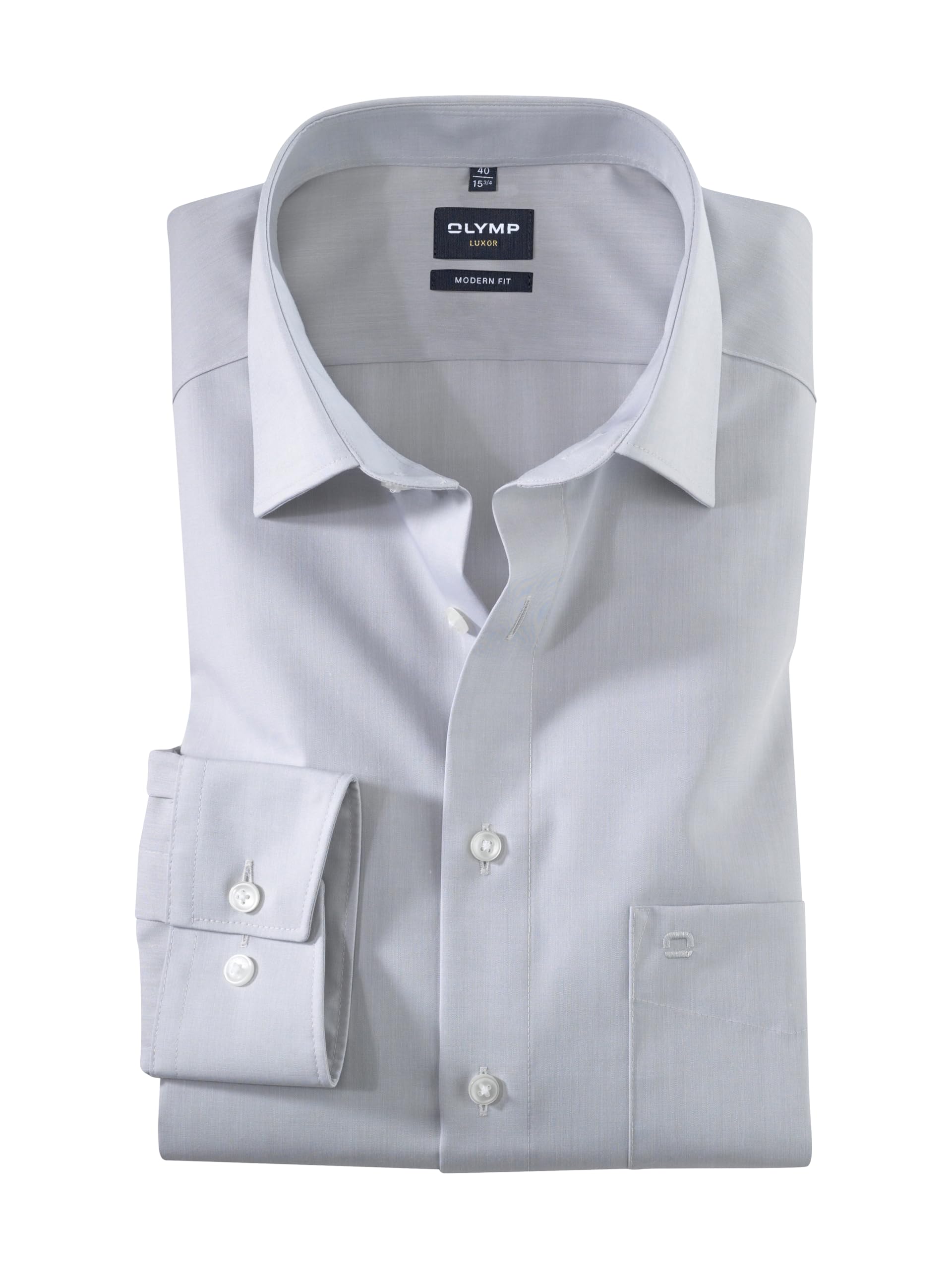 OLYMP Men's Formal Shirt White White - White - 48