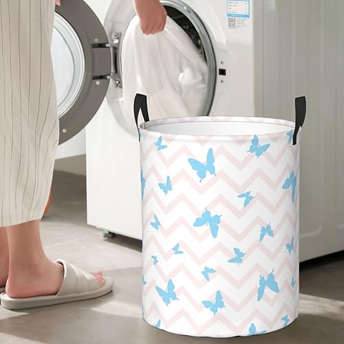 Miniatura 10 de AFHYZY Star Laundry Hamper Large Collapsible Laundry Baskets with Handles Easy Carry Round Storage Basket Dirty Clothes Hamper Blanket Basket for