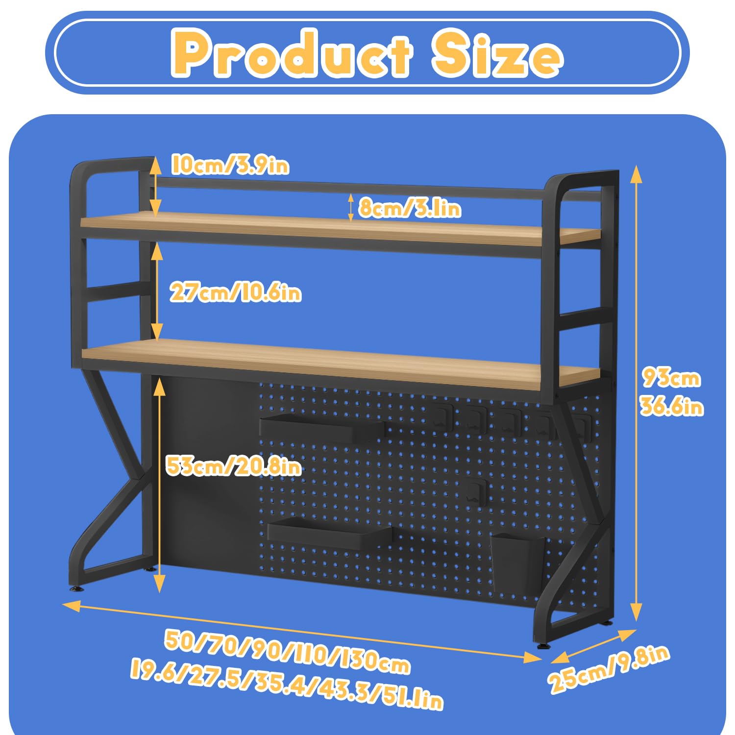 Scaffale Filo Metallico 1000 Kg Scaffalatura Con Tappetini 120 X 45 X 180 Cm 27553380 - Foto 7