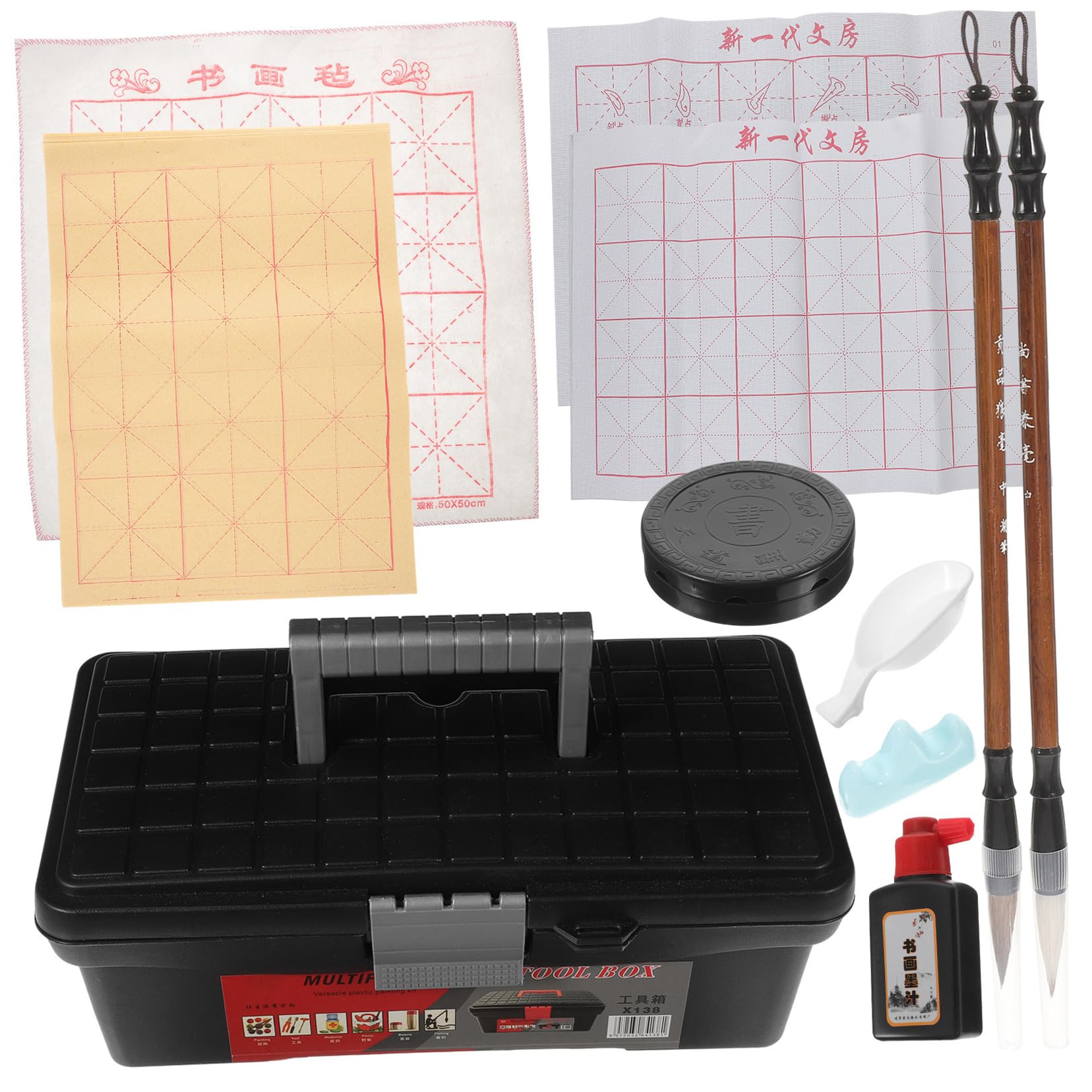 BCOATH Juego de Caligrafía para Principiantes 1 Set Caja Portátil