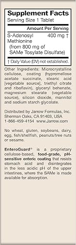 Vista 23 de Jarrow Formulas SAM-e 0.007 oz Suplemento dietario en cápsulas, SAM460, 1, 1