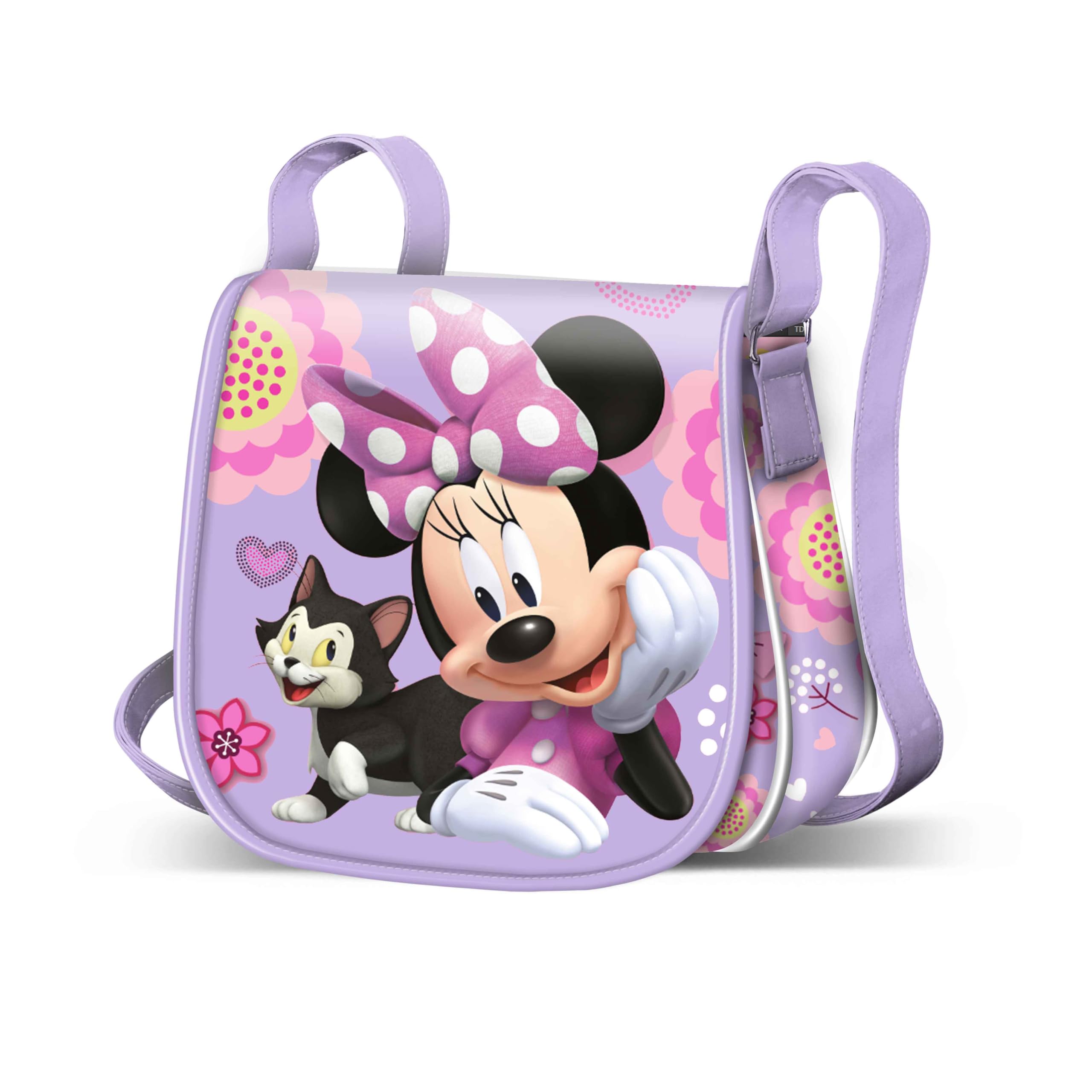 Karactermania Girls Violet Shoulder Bag With Velcro Disney Minnie