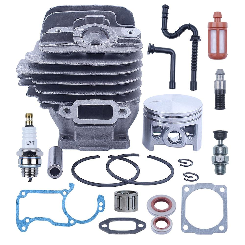 44.7mm zestaw uszczelek tłoka cylindra powlekanego Nikasilem, do piły łańcuchowej, For Stihl 026 026pro Ms260 Big Bore górny koniec części zamienne Zestaw cylindrów piły łańcuchowej