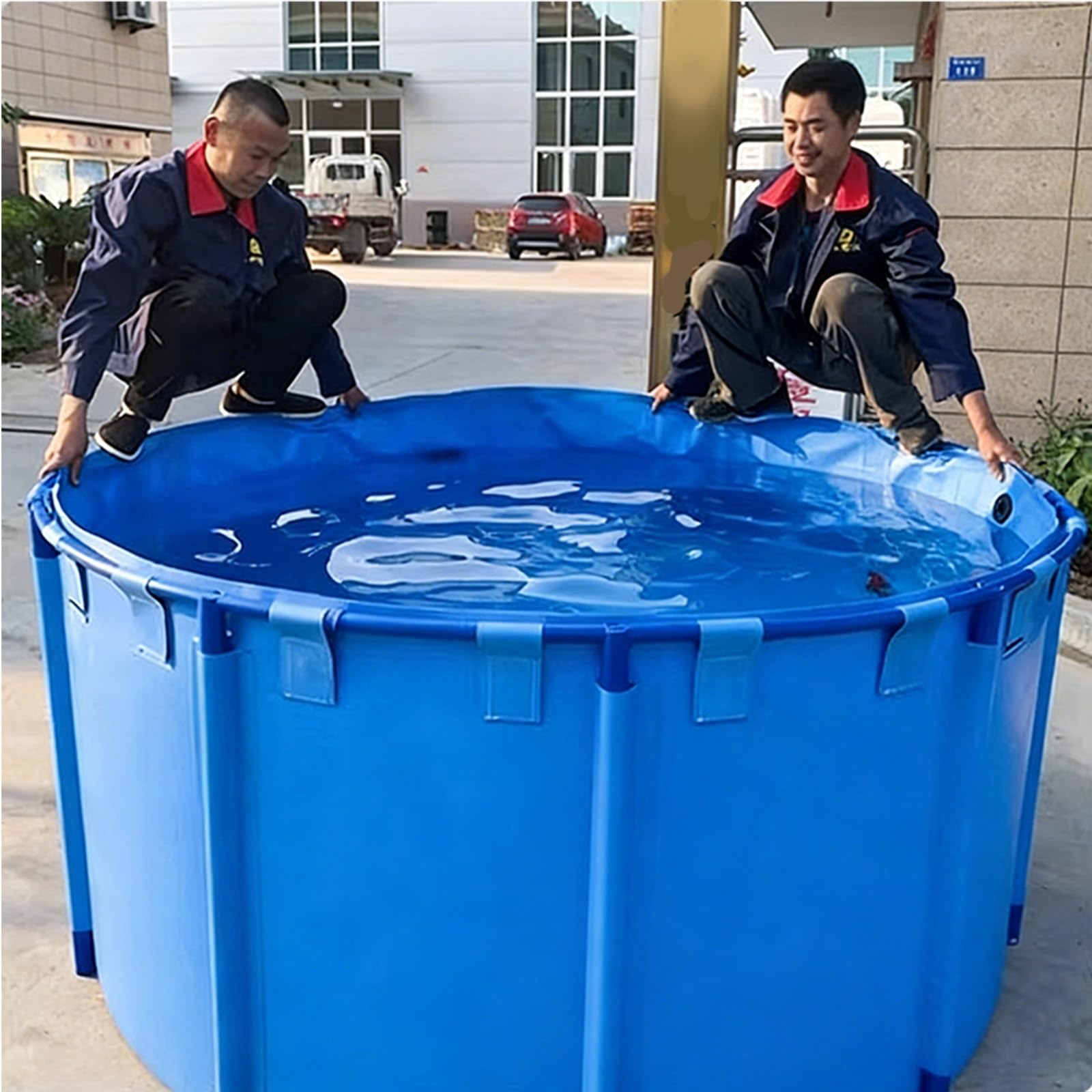 LZMZMQ Piscina Fuori Terra/Telaio Acciaio Piscine Fuori Terra per Bambini, Piscina per Bambini Summer Outdoor Fun/piscinas para Adultos, Laghetto da Giardino di Grande capacità(1x0.6 M/470L/124GAL)