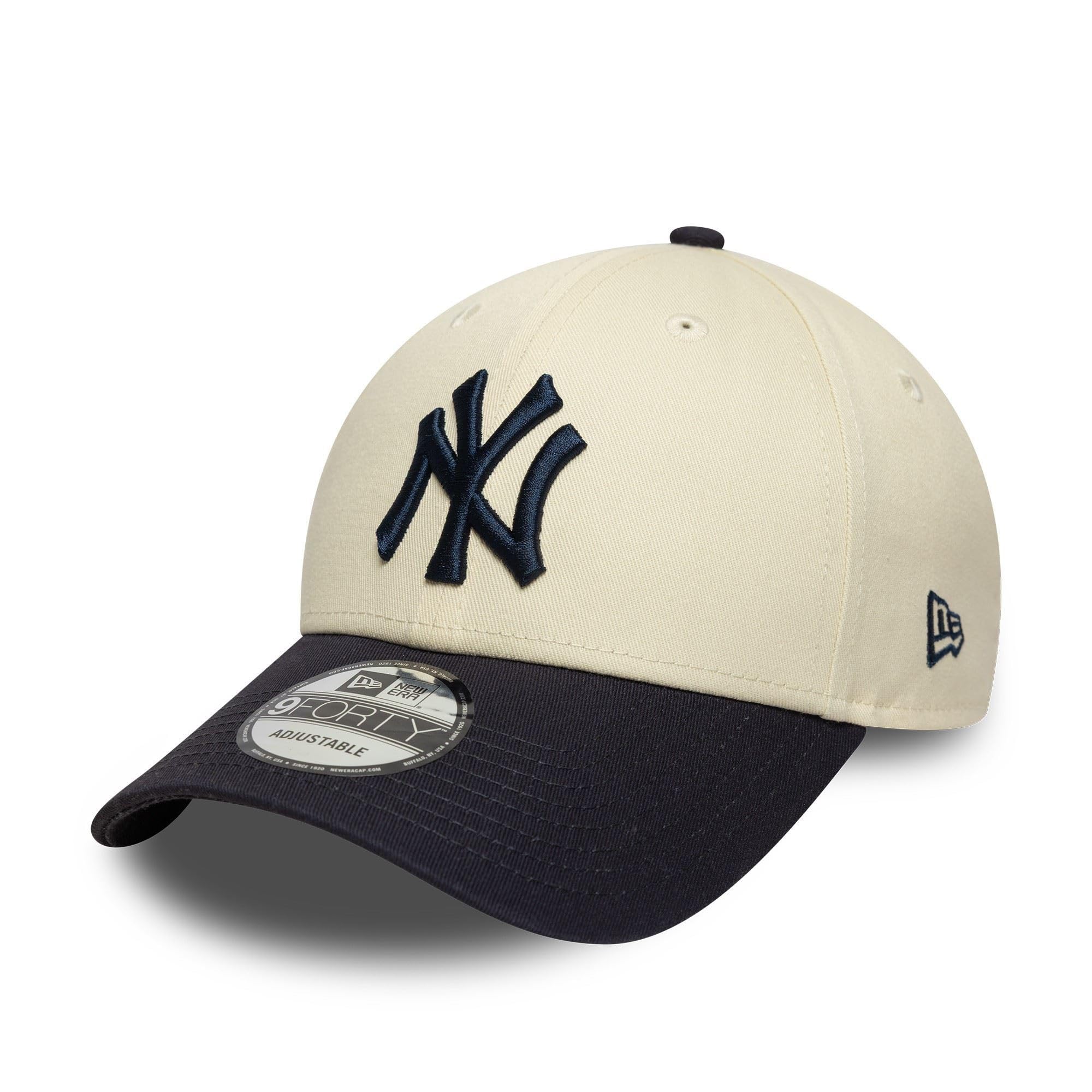 New Era New York Yankees MLB Colour Block 9Forty Cap Beige Blue โ image 1