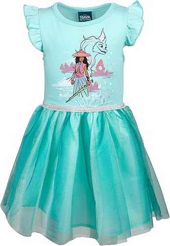 Disney Lilo & Stitch Raya y el último dragón Encanto Moana Mirabel Sisu - Vestido para niñas pequeñas y grandes