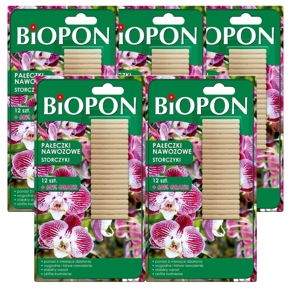 BIOPON 10 varillas de fertilizante para orquídeas