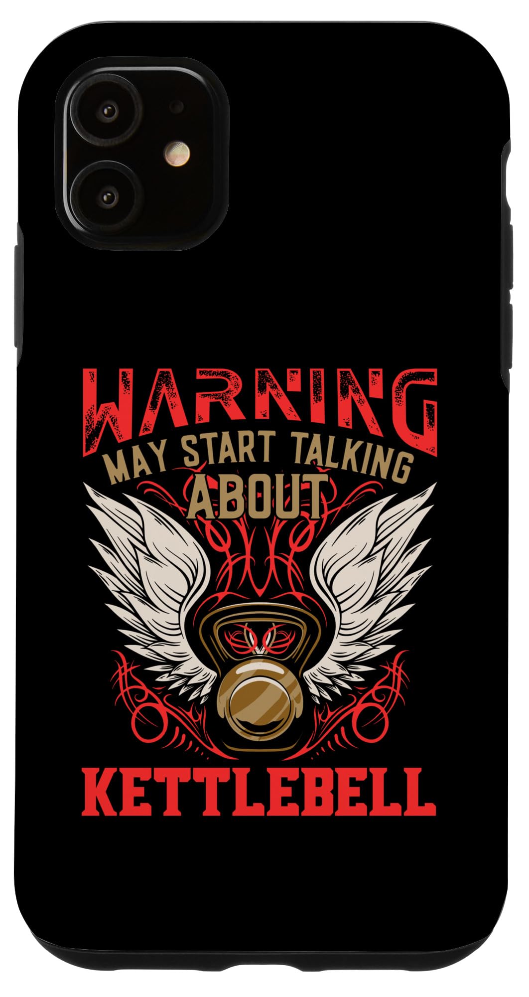 iPhone 11 Kettlebell Funny Workout Humor Gym Fitness Health Case
