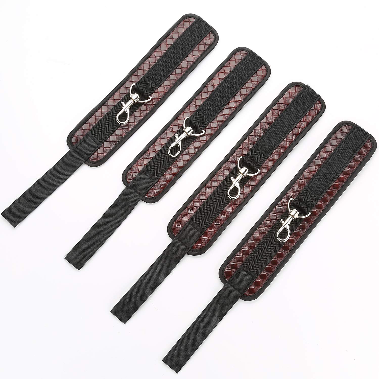 EXREIZST Adjustable Leather Wrist & Ankle Straps Set Home Indoor Sports Training Aid Tools, Blue (Blue)