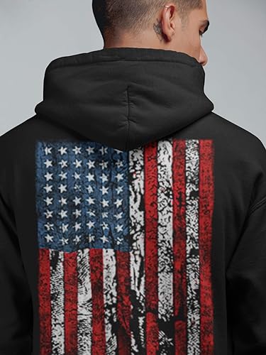 Miniatura 7 de Sudadera con capucha para hombre con bandera estadounidense de Estados Unidos