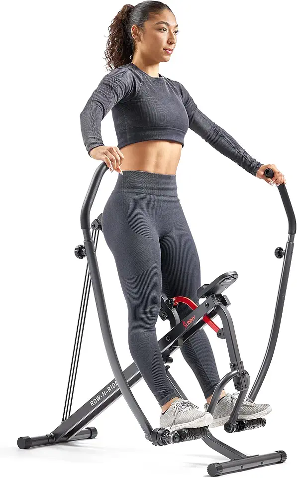 Sunny Health & Fitness Compact Full-Motion Rowing Machine w/Adjustable Resistance