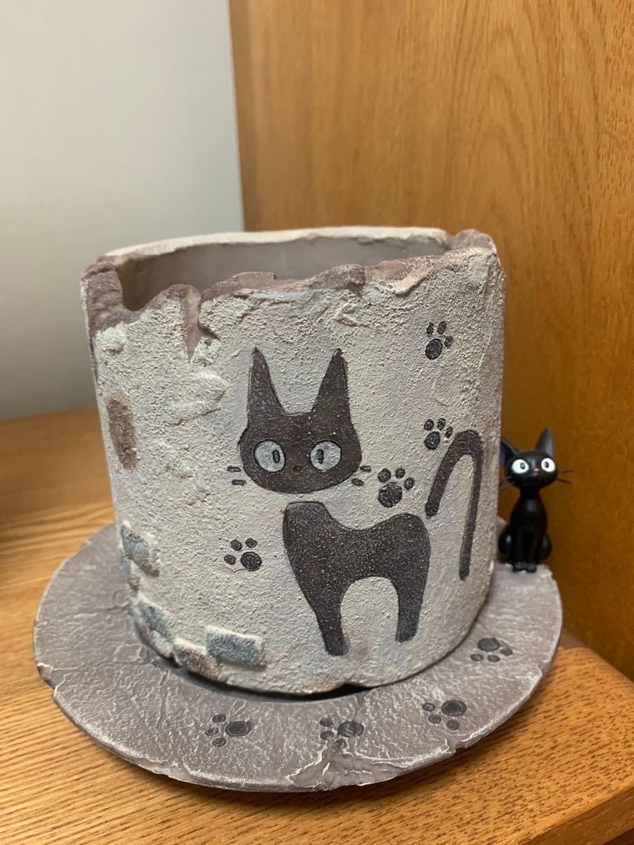 新品 ジブリ魔女の宅急便ジジの世界 ガーデニングプランター??