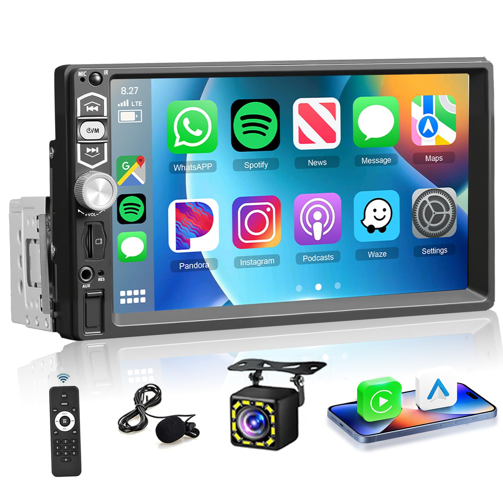 Podofo Single Din Car Stereo