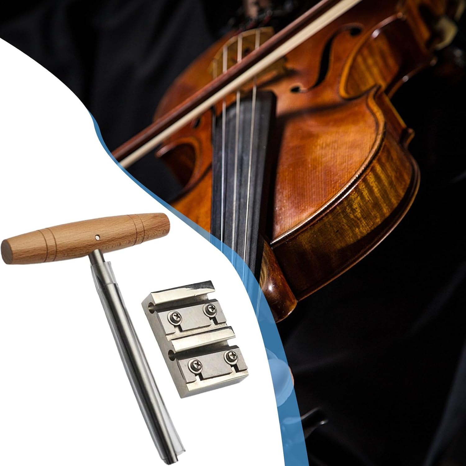 バイオリンテールピース継手 バイオリンエンドピン バイオリンペグ 4/4