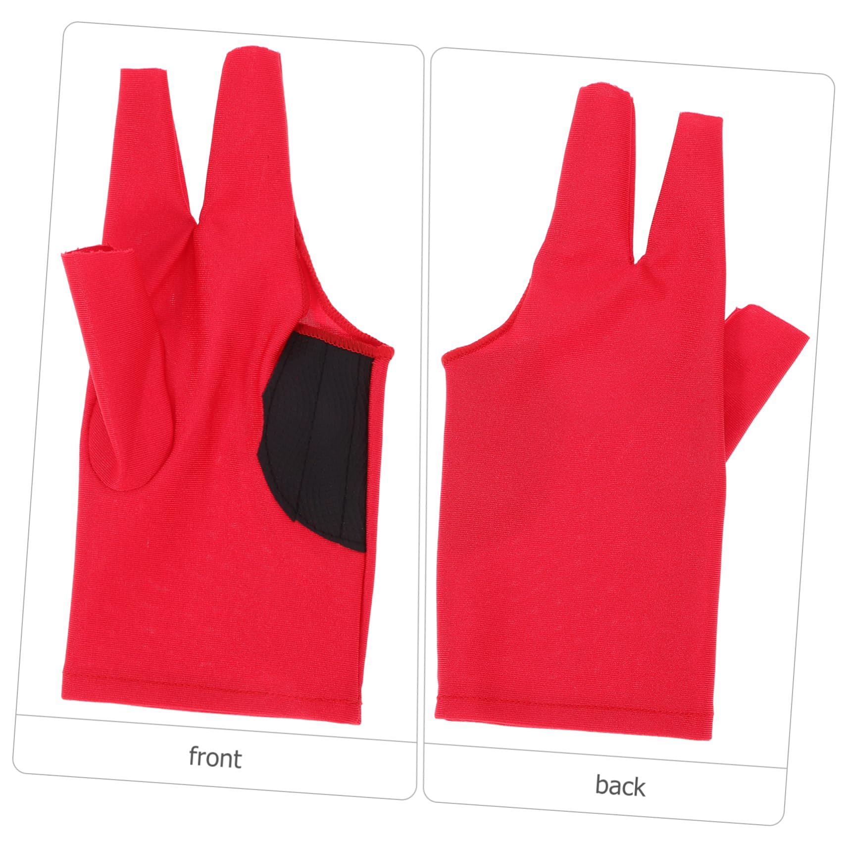 WHAMVOX Elastic Snooker Billiards Glove Right Hand Firm Grip Breathable Pool Glove Polyester Material