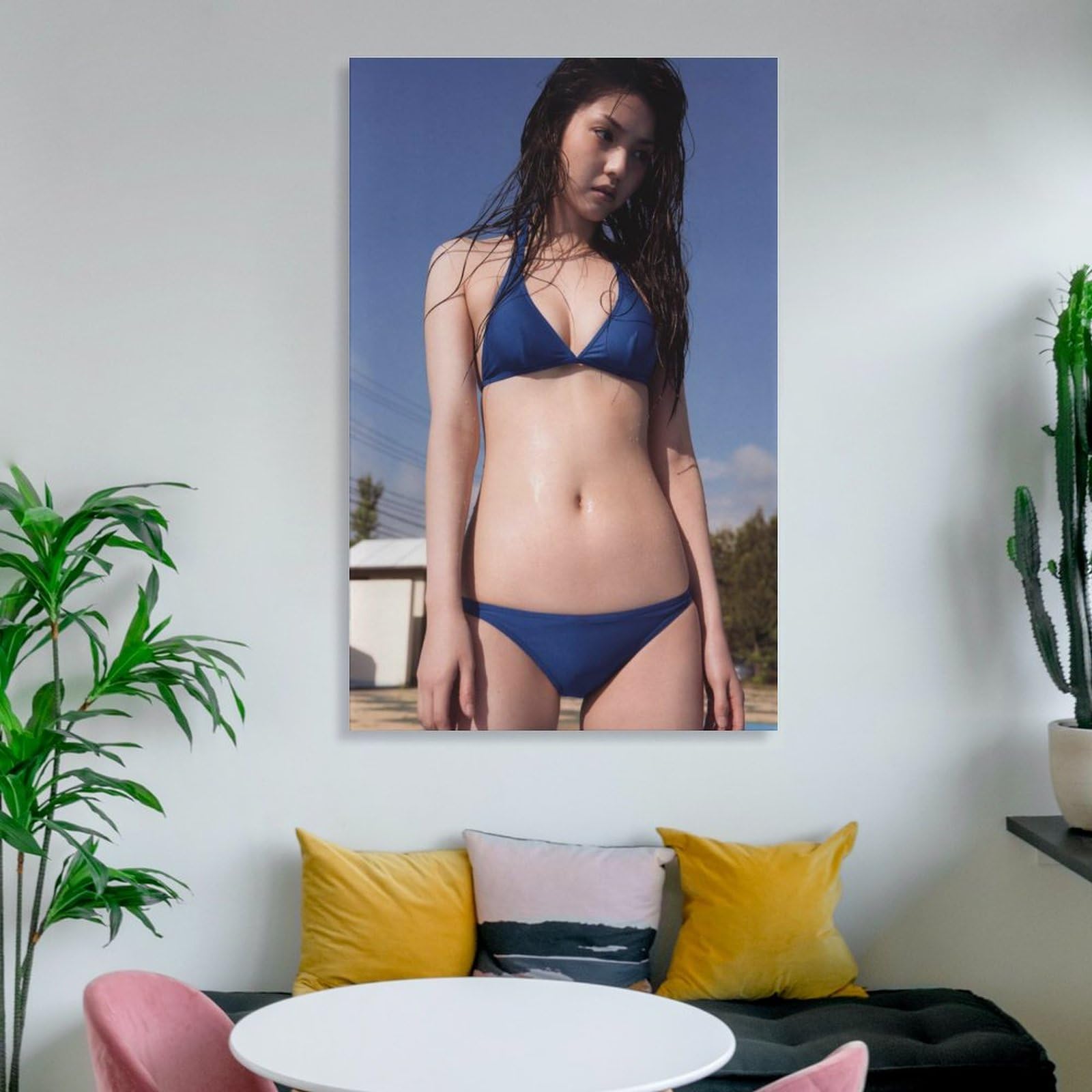 ビキニ姿の女性ポスター Amazon.co.jp: 若い松本典子歌手女優水着写真ポスター キャンバス