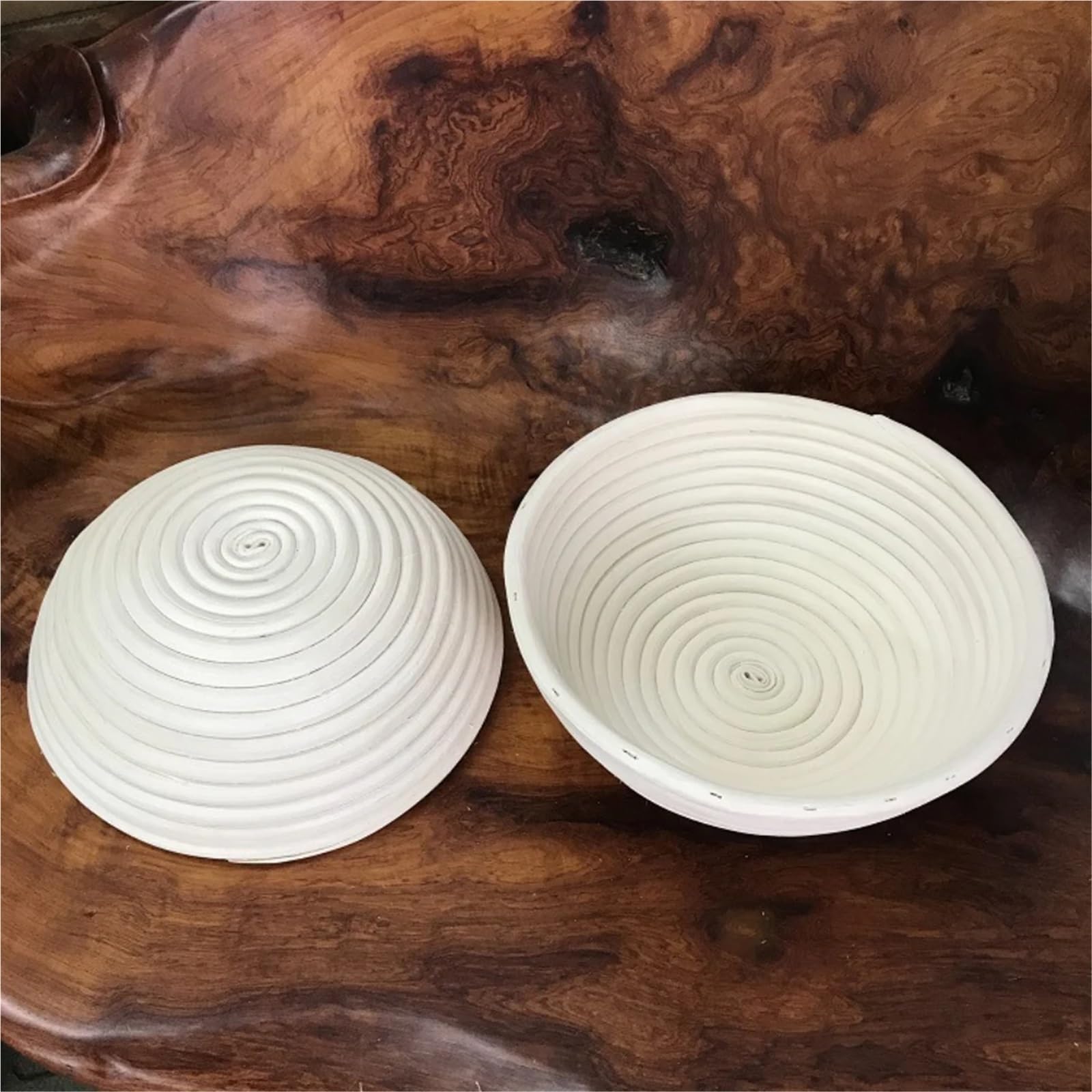 Cestino Per La Lievitazione Del Pane Cestino for lievitazione del pane, 2 pezzi, for pasta madre, cestino in rattan naturale for la cottura del pane Per Cuocere Il Pane(18x9cm)