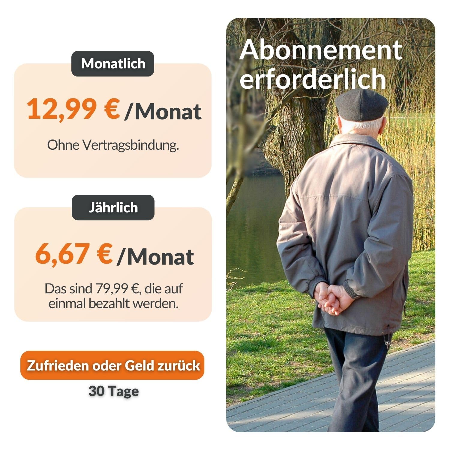 Weenect Silver – GPS-Notruf für Senioren | Unbegrenzte Reichweite | 7 Tage Akkulaufzeit | SOS-Taste | Notruftelefon | 2G | ABO erforderlich