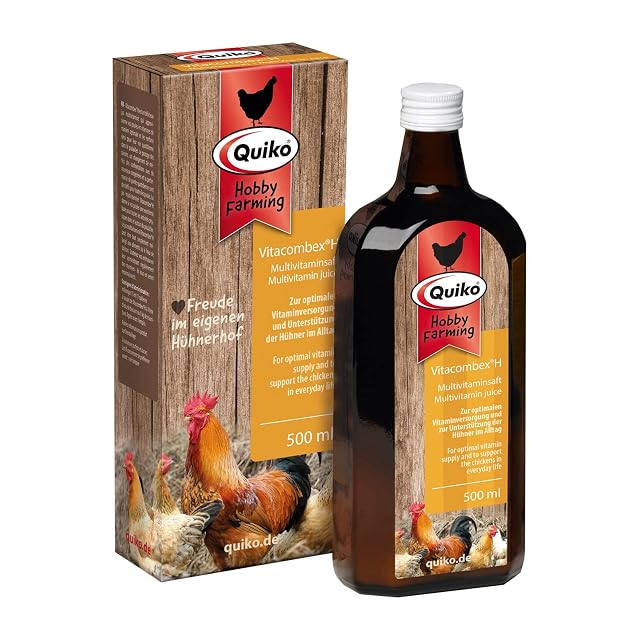 Quiko Hobby Farming - Vitacombex H Multivitamínico líquido para gallinas 500 ml - Vitaminas para gallinas