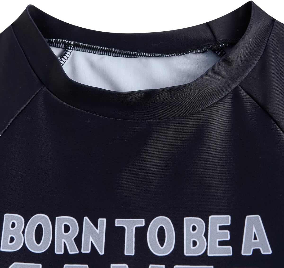 JiAmy Boys 2 Piece Rash Guard Swimsuit Long Sleeve Swimwear Set Quick Dry Bathing Suit with Trunk Swim Set 8-14 Years
